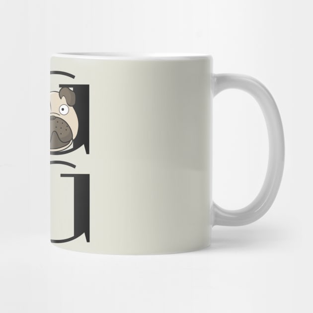 pug mug by bluehair